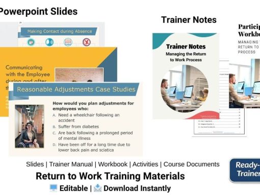 Workplace return-to-work training materials preview