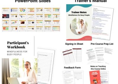 Mindfulness training materials for corporate wellness
